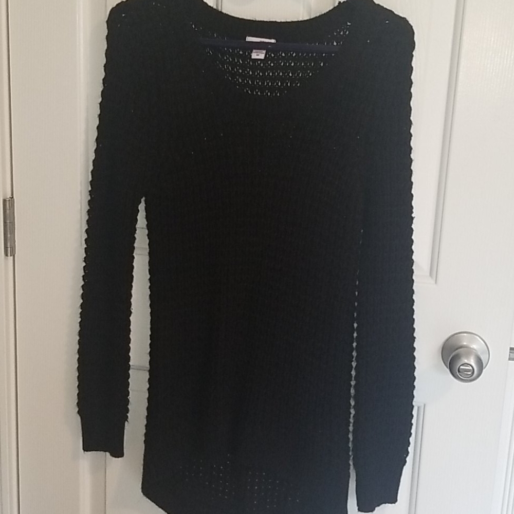 Black knit sweater
